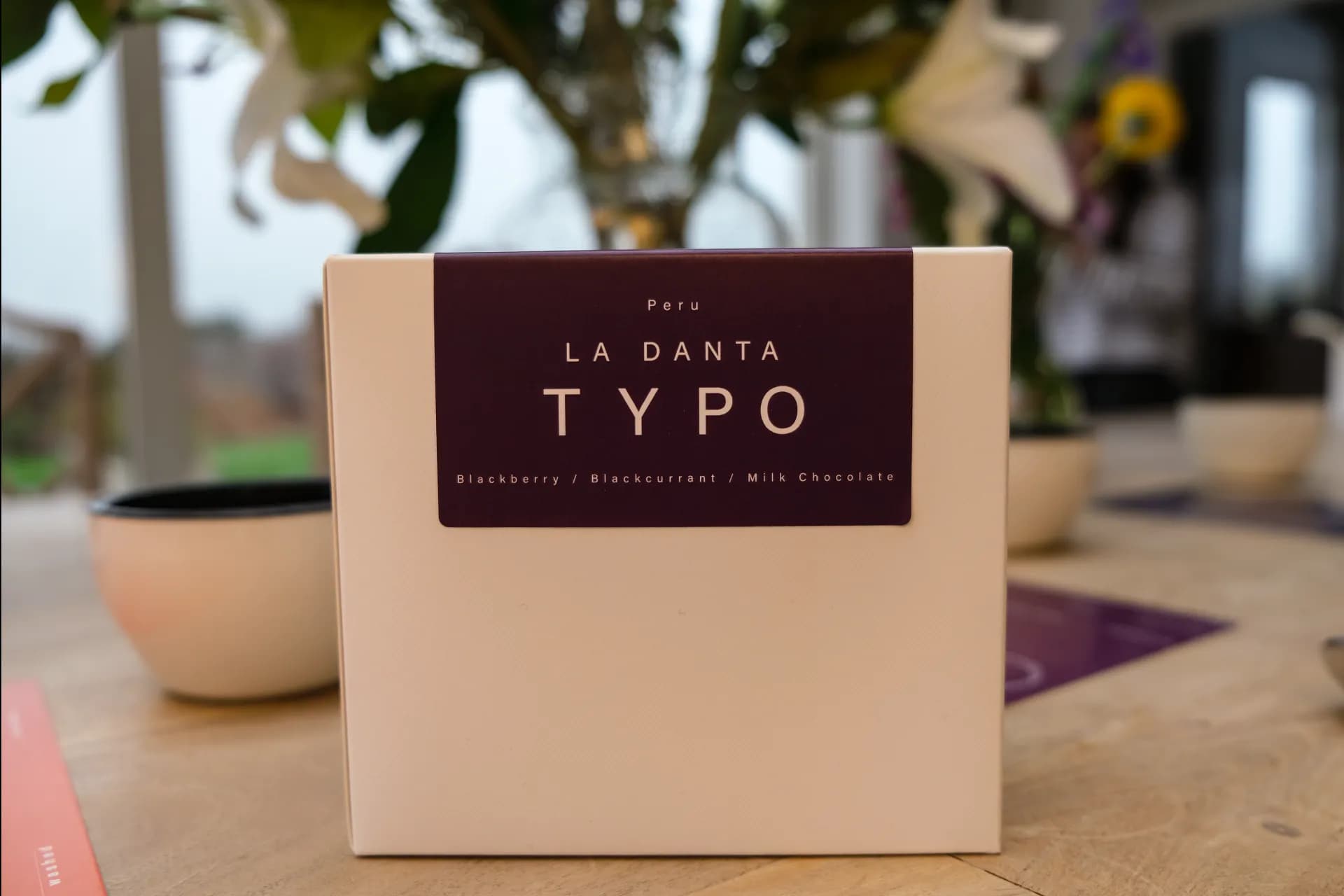 Typo Coffee box packaging example