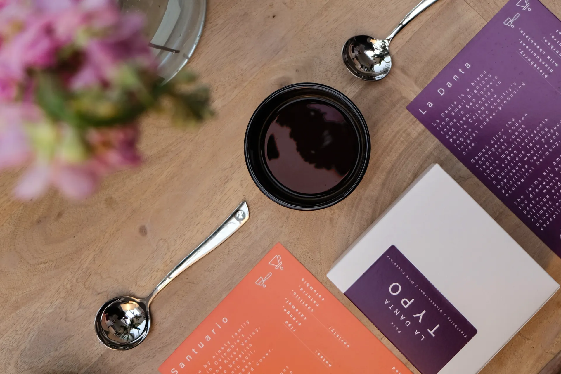 Typo Coffee tasting notes and packaging